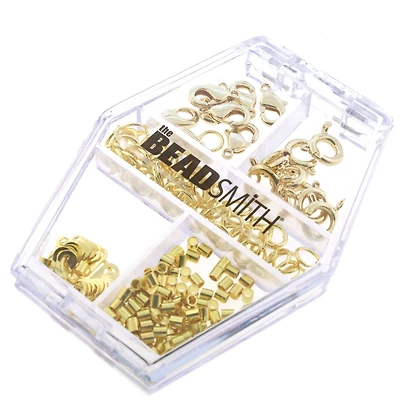 The Beadsmith® Basic Elements™ Gold-Plated Findings Assortment