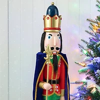 Glitzhome® 3ft. Wooden Christmas King Nutcracker