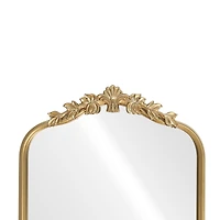 18" x 27" Ornate Arch Wall Mirror in Gold Metal Frame by Ashland®