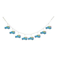 Glitzhome® Easter Metal Truck Garland