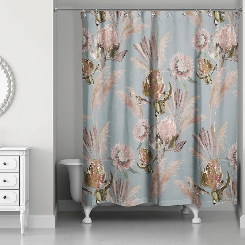 Protea Blooms Shower Curtain