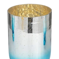 Blue Coastal Candle Holder Set