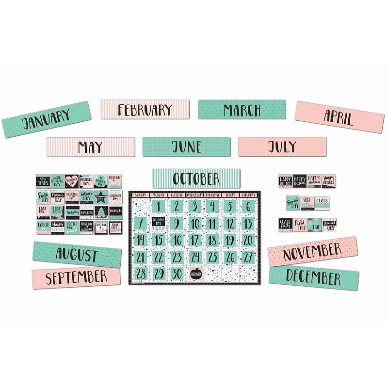 Eureka® Simply Sassy Calendar Bulletin Board Set