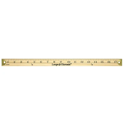 18" Wooden Ruler by Loops & Threads®
