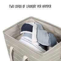 Honey Can Do Gray Collapsible Fabric Laundry Baskets, 2ct.