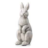 Glitzhome® 22.75" MGO White Standing Rabbit Statue
