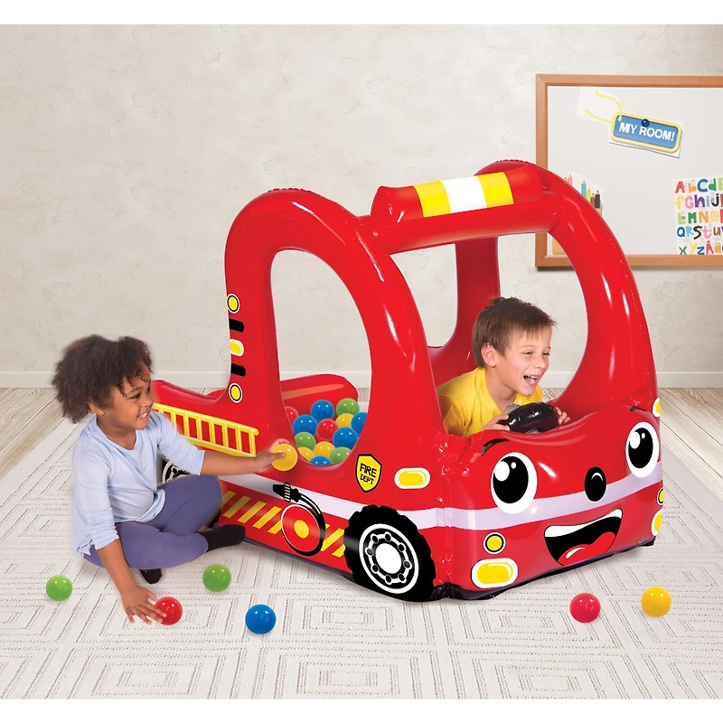 Banzai Rescue Fire Team Play Center Ball Pit With 20 Balls
