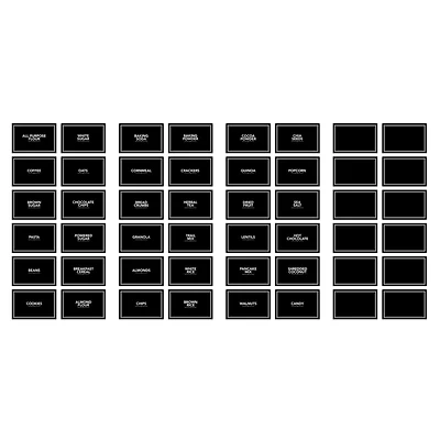 RoomMates Chalk Pantry Labels Peel & Stick Wall Decals