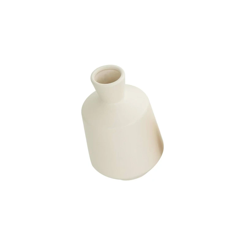 7.5" Cream Ceramic Minimalistic Vase