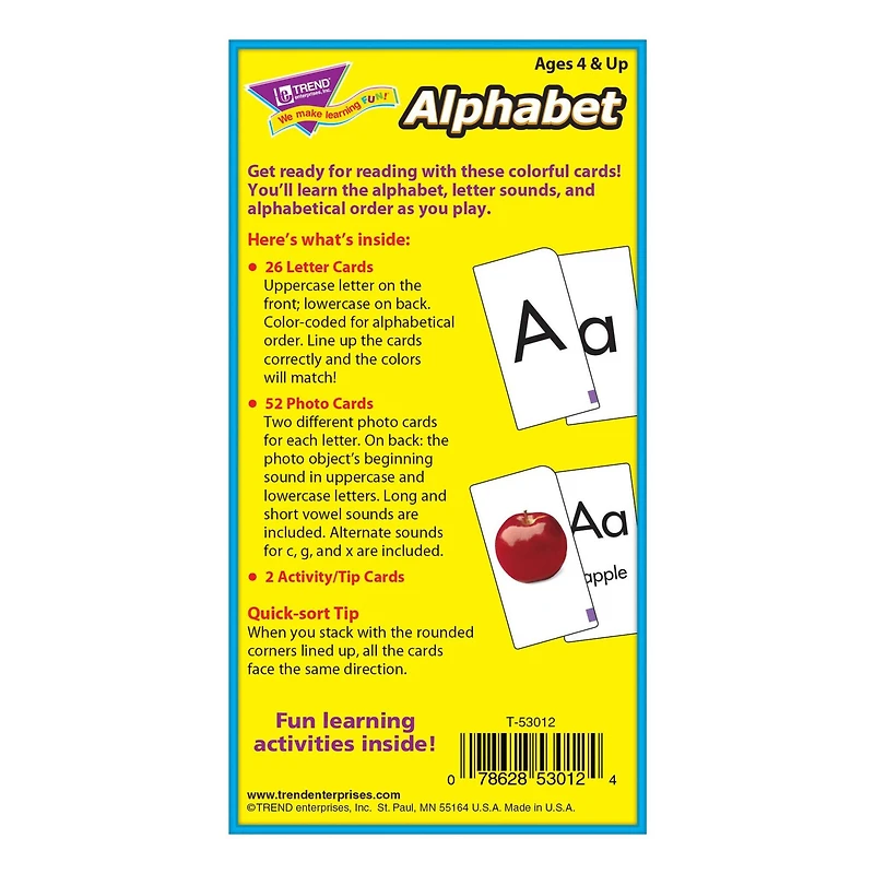 Trend Enterprises® Alphabet Skill Drill Flash Cards