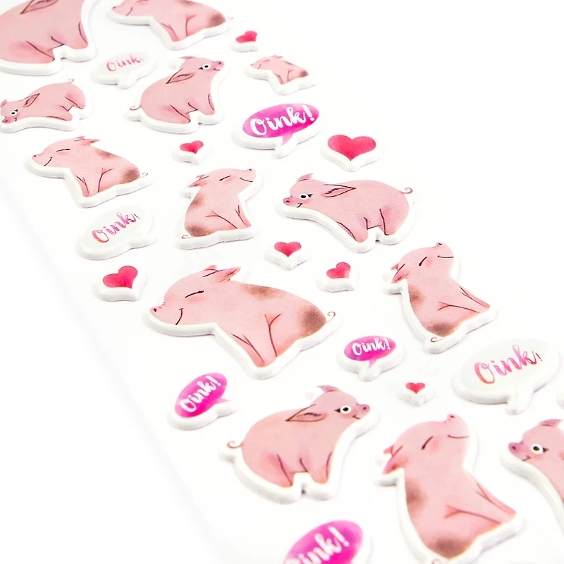 Pigs Repeat Puffy Stickers by Recollections™