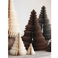 Hello Honey® Round Brown Paper Folding Honeycomb Tree Set with Gold Glitter
