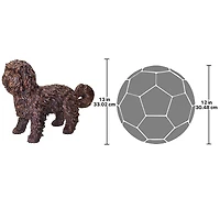 Design Toscano 26" Cast Bronze Rusty the Dog Garden Statue