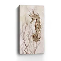Neutral Seahorse II Canvas Giclee