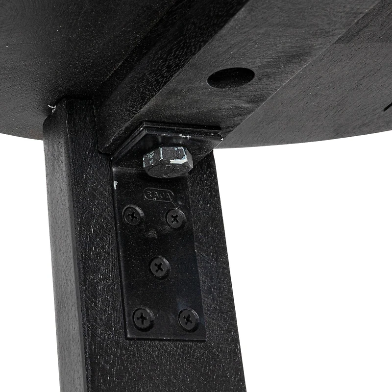 Hello Honey® Elegant Acacia Trestle Round End Table