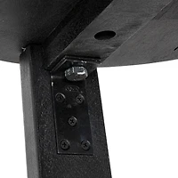 Hello Honey® Elegant Acacia Trestle Round End Table