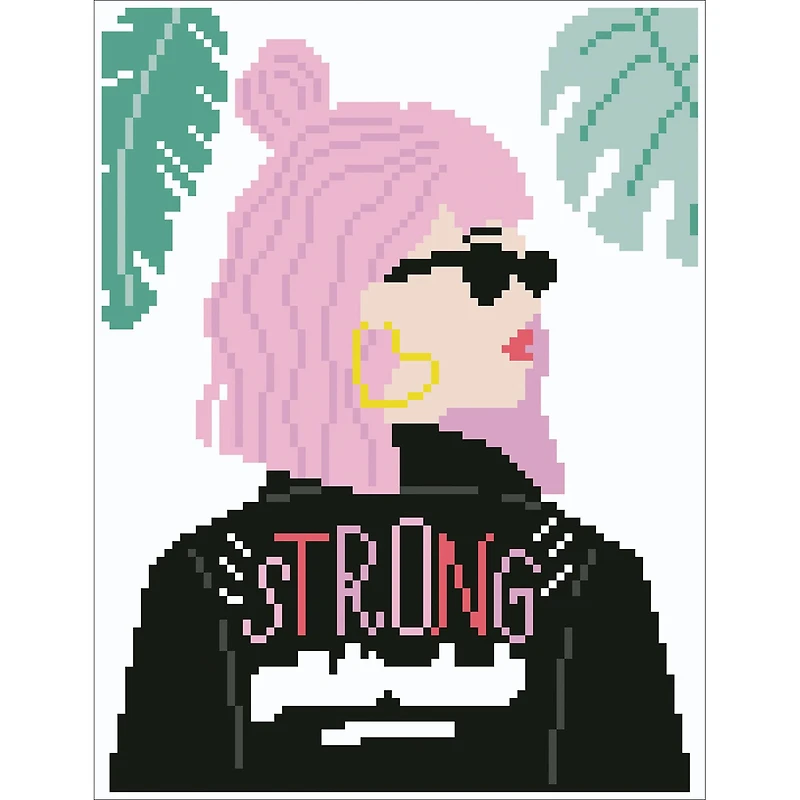 Camelot® Dots Strong Girls Club Diamond Painting Kit