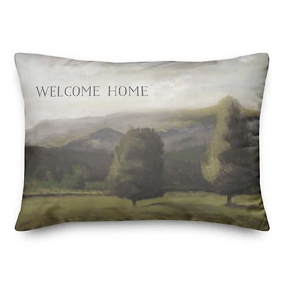 Welcome Home Landscape 14" x 20" Throw Pillow