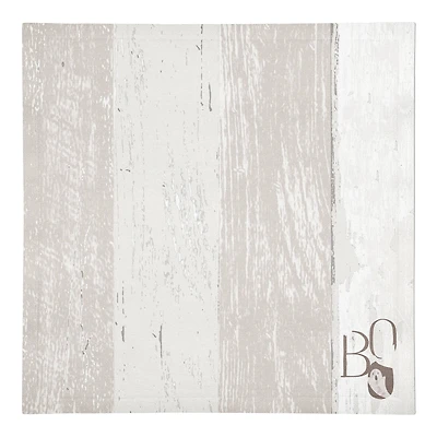 Boo Faux Wood 10" x 10" Cotton Twill Napkin