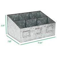 Mind Reader Galvanized Steel Organizer