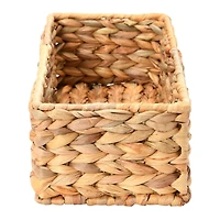 Household Essentials Water Hyacinth Rectangular Storage Basket