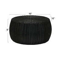 Household Essentials 9" Woven Storage Ottoman