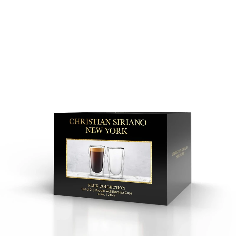 JoyJolt® Christian Siriano 2oz. Flux Glasses, 2ct.