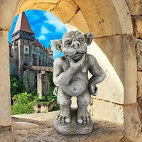Design Toscano 14.5" Plato the Ponderer Gargoyle Imp Statue