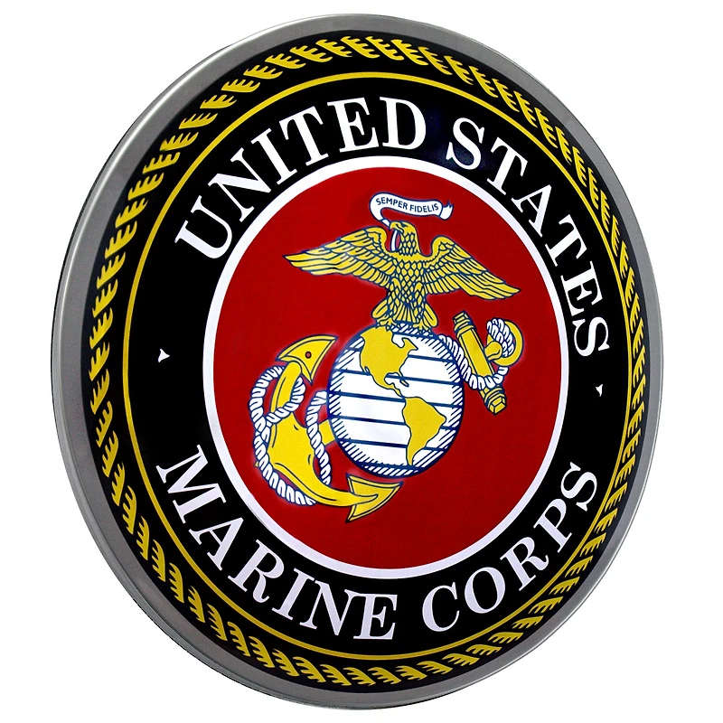 United States Marine Corps Emblem Dome Metal Sign
