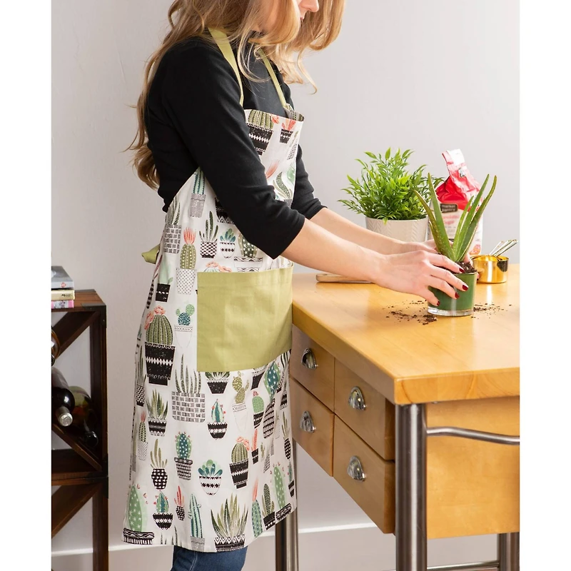 DII® Urban Oasis Cactus Print Chef Apron