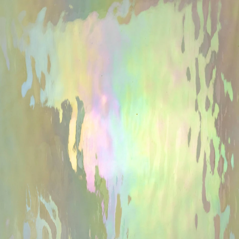 Oceanside Compatible™ 12" x 12" Clear Waterglass® Fusible Iridescent Glass Sheet