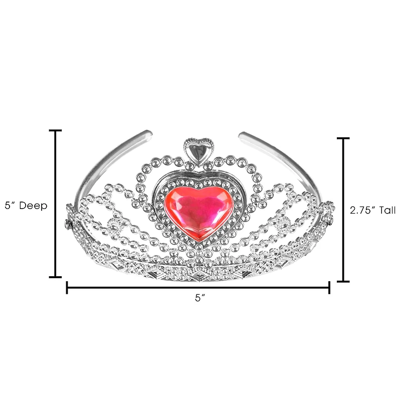 Toy Time Silver Princess Crowns & Tiaras, 4ct.