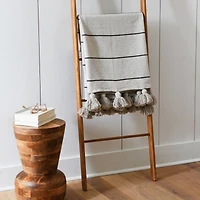 Hello Honey® Striped Cotton Throw Blanket with Tassels