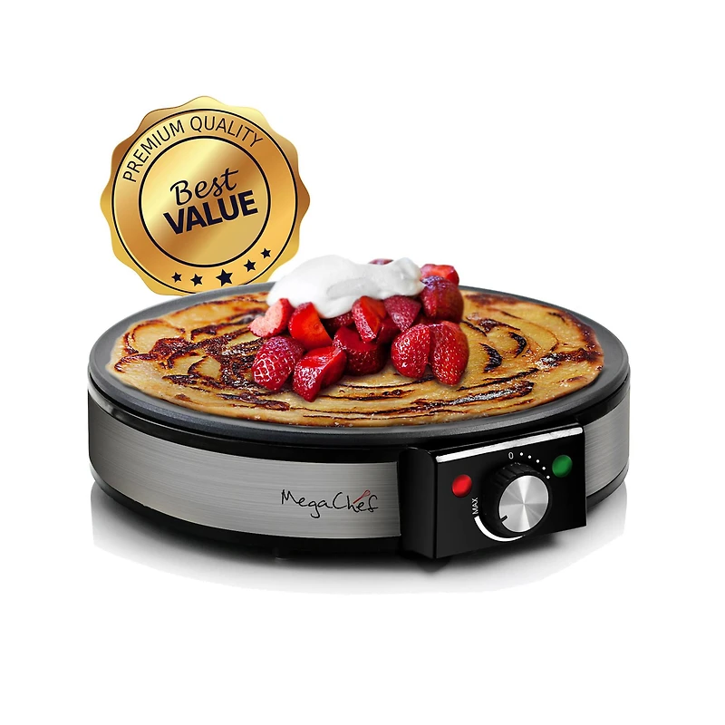 MegaChef Nonstick Crepe and Pancake Maker Breakfast Griddle