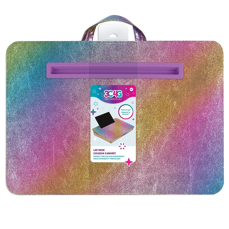 Make It Real™ 3C4G 12" x 17" Cosmic Rainbow Lap Desk