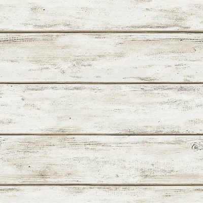 InHome White Washed Plank Peel & Stick Wallpaper