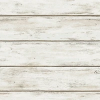 InHome White Washed Plank Peel & Stick Wallpaper