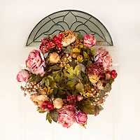 24" Peony & Hydrangea Wreath