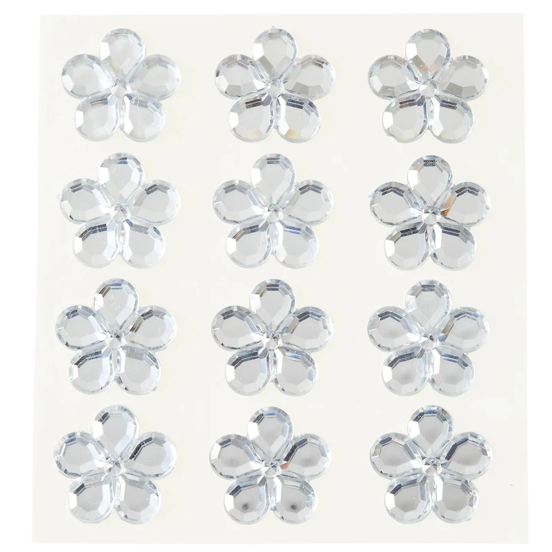 Clear Flower Rhinestone Stickers by Recollections™