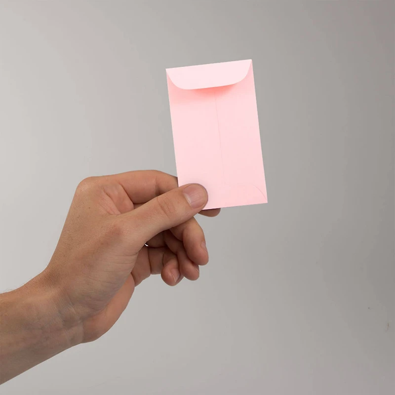 JAM Paper 2.5" x 4.25" Baby Pink Pastel Coin Business Envelopes, 50ct.