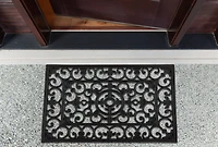 DII® Natural Rubber Wrought Iron Doormat