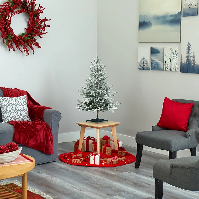 3ft. Pre-Lit Manchester Spruce Artificial Christmas Tree, Clear LED Lights