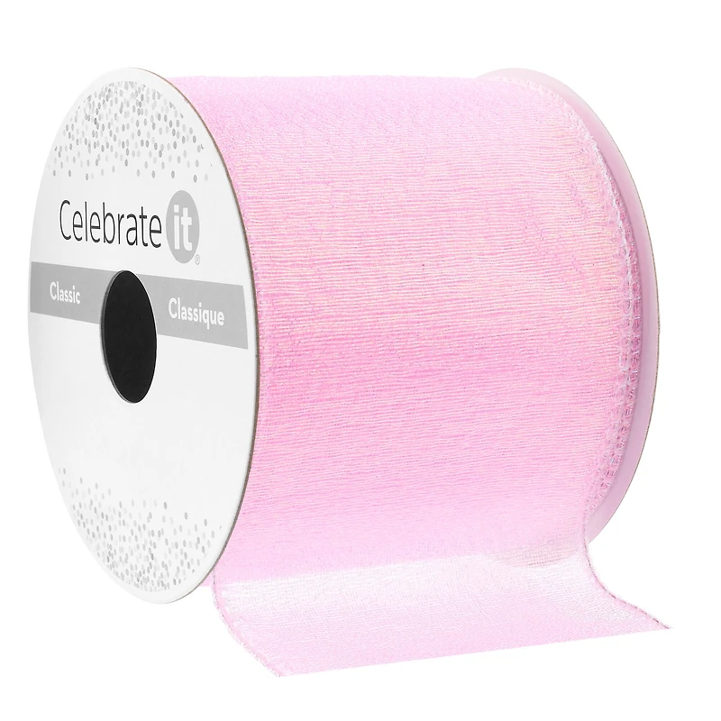 2.5" x 3yd. Crinkle Sheer Wired Ribbon by Celebrate It® Classic
