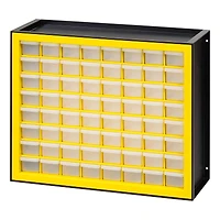 IRIS® Yellow & Black 64-Drawer Parts Cabinet