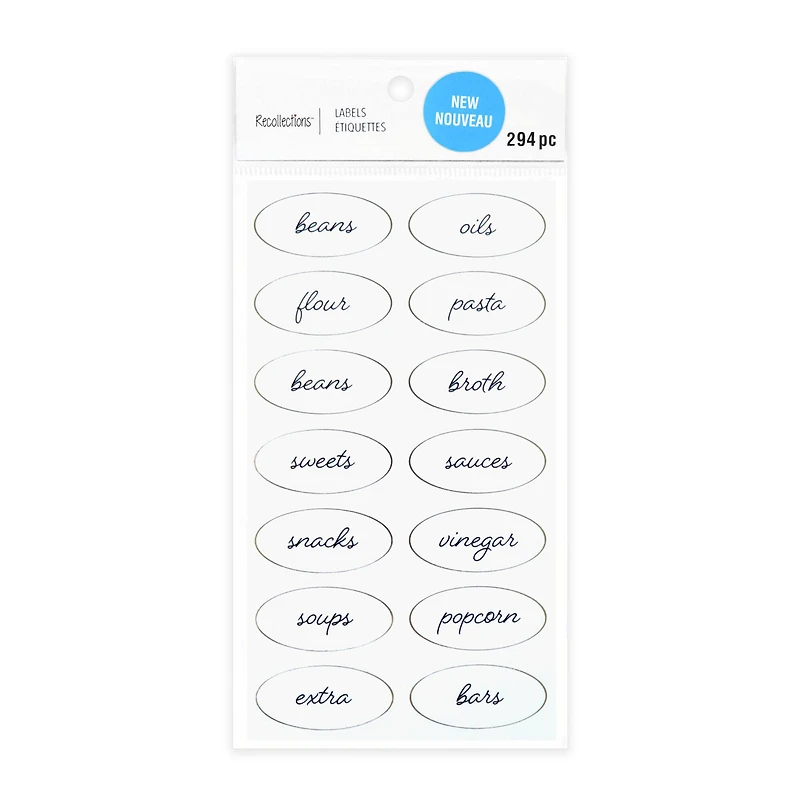 Clear Oval Household Label Stickers by Recollections™