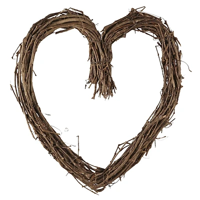 8 Pack: 12" Grapevine Heart Wreath by Ashland®