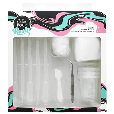 Color Pour Resin Tool Supply Kit