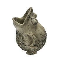 Hello Honey® 9" Cement Frog Planter