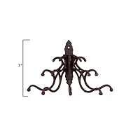 Hello Honey® 7.5" Antique Rust Finish Cast Iron Wall Hooks