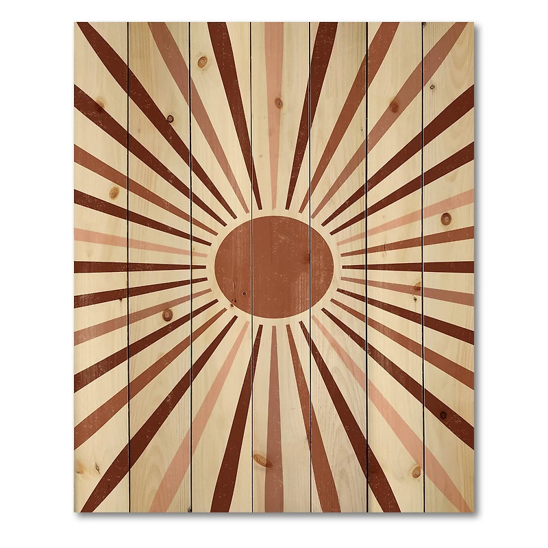 Designart - Geometric Radiant Sun